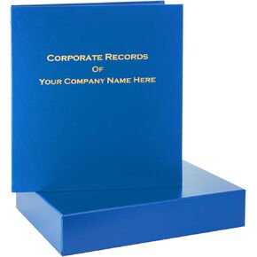 مجموعة LLC (أزرق) - ملف، وحافظة منزلقة، واتفاقية التشغيل، وشهادات العضوية، وعلامات تبويب الفهرس القابلة للتخصيص in Kuwait