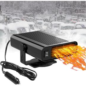 Car Heater, Portable Car Heater 12V and Defroster, 2in1 Fast Heating and Cooling, Car Heaters That Plugs into Cigarette Lighter, Fast Heating Defroster Defogger Demister for Cars in Saudi Arabia