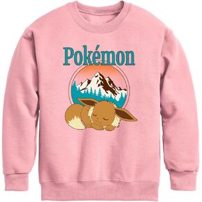 Pokémon - Eevee Retro Ski -Youth Crew Fleece Sweatshirt in Saudi Arabia