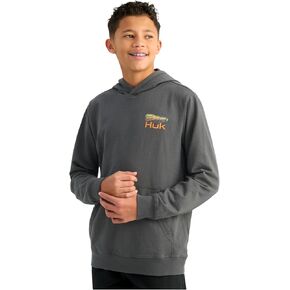 HUK Kids' Edisto Terry Hoodie, Soft Lightweight Pullover, Casual Everyday Fishing Hoodie in Saudi Arabia