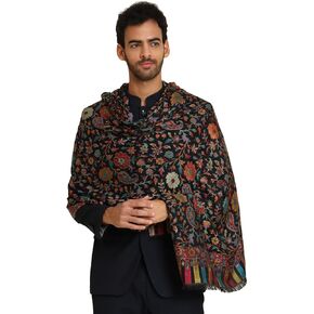 شال صلاة كبير من الخيزران الهندي للرجال، نسيج كشميري كاني أصلي، أنماط ملونة كثيفة in Kuwait