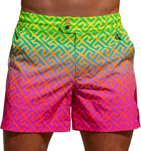 Tucann Men's Trunks 5" Compression Liner Quick Dry Zipper Pocket Chlorine Resistan 4 Way Stretch Swim Shorts for Men in Kuwait