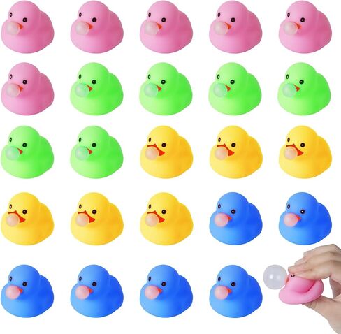 BOZILY 48pcs Pink Rubber Ducks for Cars, Funny Car Ornament Gifts with Accessories (Ducks, Hats, Sunglasses, Necklaces, Tapes),Safe Rubber Dashboard Decor for Office, Home, Party in Saudi Arabia
