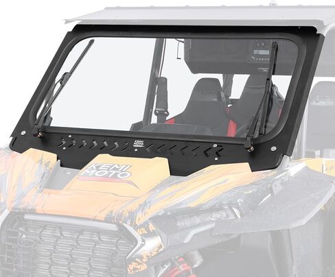 KEMIMOTO 2024+ XP 1000 زجاج أمامي مع ممسحتين يدويتين مقاومتين للخدش، متوافق مع Polaris RZR XP 1000/RZR XP S 1000/4 2024-2026، زجاج أمامي كامل للفتحة الأمامية شديد التحمل مع السقف in Saudi Arabia