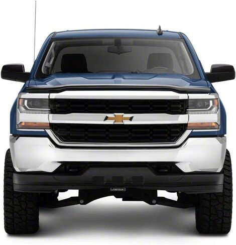 عاكس غطاء محرك السيارة المدخن | واقي درع الحشرات من الأكريليك منخفض المستوى لحماية حافة غطاء المحرك | تركيب بدون حفر | متوافق مع تشيفي سيلفرادو 1500 2016-2018 in Kuwait