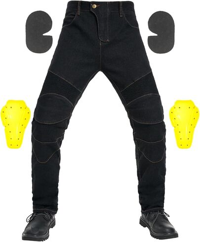 Motorcycle Pants for Unisex with 2 Knee & Hip Armor Protective Pad Elasic Outdoor Activities Motorcycle Riding Pants in Saudi Arabia