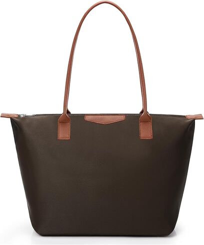 حقيبة كبيرة للنساء، محفظة بمقبض علوي من النايلون مع سحاب، حقيبة يد هوبو خفيفة الوزن وقابلة للطي in Kuwait