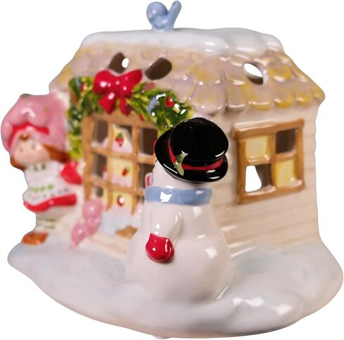 Strawberry Shortcake Snowflake Sweetness Candle House Created by Blue Sky Clayworks in Saudi Arabia