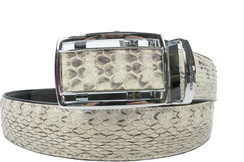 Genuine Oriental Rat Snake Skin Leather Auto Locking Men's Belt 46" Long in Saudi Arabia