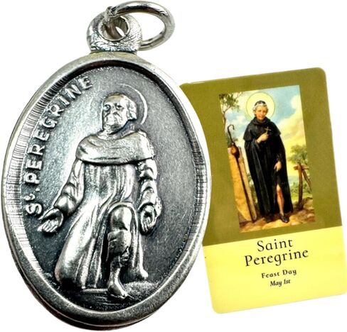 Westmon Works St Peregrine Medal Pack Italian Metal Medallions with Laminated American Made Holy Prayer Cards, Set of 5 in Saudi Arabia