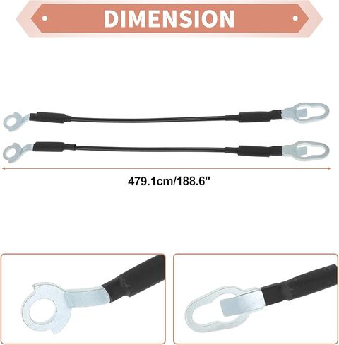 No.38505/E4TZ9843052A/E4TZ9843053A/E9TZ9943052B/E9TZ9943053B Tailgate Support Cables for Ford for Ranger 1983-1992 Tailgate Lift Cable in Saudi Arabia