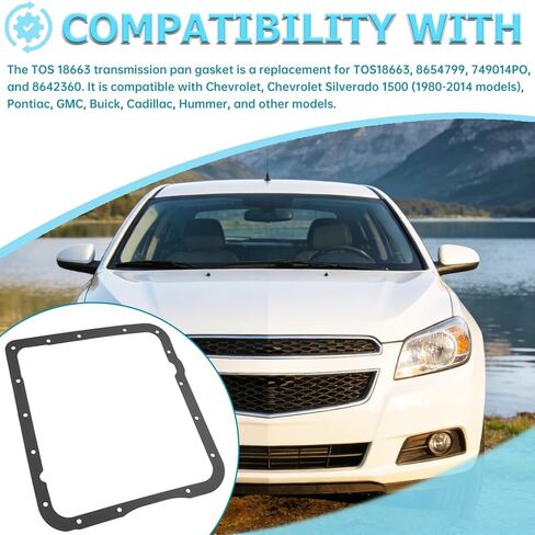 نماذج بديلة لحشية وعاء زيت ناقل الحركة: TOS18663، 8654799، 749014PO، 8642360. متوافقة مع شيفروليه، تشيفي، سيلفرادو 1500 1980-2014 / بونتياك/جي إم سي/بويك/كاديلاك/هامر، إلخ. in Kuwait