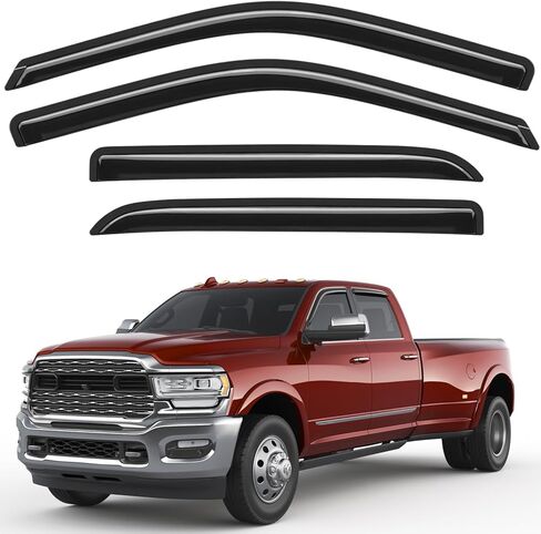 Tape-on Window Rain Guards Fit for 2025 2026 Toyota 4Runner, Extra Durable Window Deflectors Window Visors Vent Shades Vent Visors Car Accessories in Kuwait