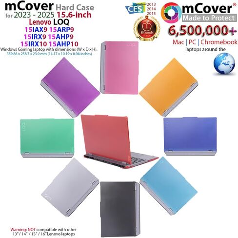 حافظة mCover متوافقة فقط مع أجهزة الكمبيوتر التي تعمل بنظام Windows 2023-2025 15.6 بوصة Lenovo LOQ 15IAX9 15ARP9 15IRX9 15AHP9 15IRX10 15AHP10 (ليست لطرز Lenovo الأخرى) - أسود in Kuwait