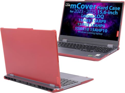حافظة mCover متوافقة فقط مع أجهزة الكمبيوتر التي تعمل بنظام Windows 2023-2025 15.6 بوصة Lenovo LOQ 15IAX9 15ARP9 15IRX9 15AHP9 15IRX10 15AHP10 (ليست لطرز Lenovo الأخرى) - أسود in Kuwait
