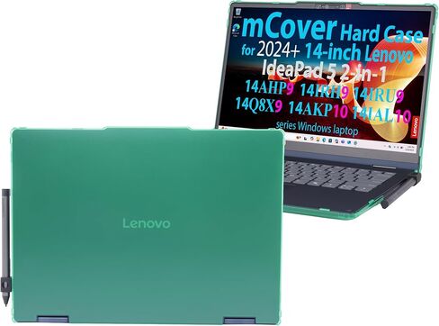 حافظة mCover متوافقة فقط مع أجهزة Lenovo IdeaPad 5 2024+ 14 بوصة 2 في 1 14IAL10 / 14AKP10 / 14AHP9 / 14IRU9 / 14IRH9 / 14Q8X9 Series Windows Notebook PC (لا تناسب أي موديلات أخرى) - شفاف in Kuwait