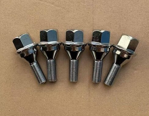 5pcs Wheel Lug Bolts M12x1.25 19mm Hex Length 28mm # 611-005 Replacement for 2014-2022 Jeep Cherokee, 18-23 Jeep Compass, 13-16 Dodge Dart, 15-17 Chrysler 200 in Saudi Arabia