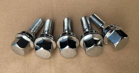 5pcs Wheel Lug Bolts M12x1.25 19mm Hex Length 28mm # 611-005 Replacement for 2014-2022 Jeep Cherokee, 18-23 Jeep Compass, 13-16 Dodge Dart, 15-17 Chrysler 200 in Saudi Arabia