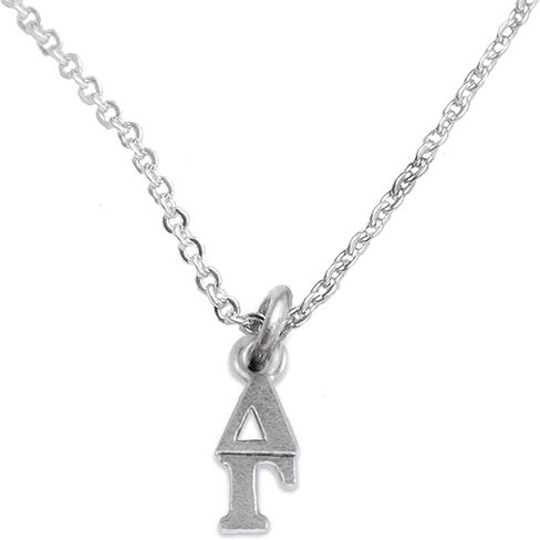 Delta Gamma, STERLING SILVER 18 Inch Necklace Chain, Solid .925 Sterling, Not Plated Or Coated, Hypoallergenic-Safe Nickel, Lead, Cadmium Free Charm in Saudi Arabia