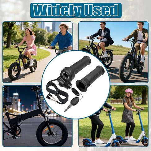 قبضة خانق ملتوية كاملة مع مفتاحين، متوافقة مع Ridstar Q20، Q20، خانق الدراجة الكهربائية، تحكم سلس في التسارع in Kuwait