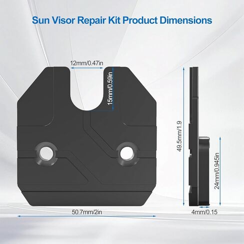 طقم إصلاح واقي الشمس، عبوة واحدة، متوافقة مع ذاكرة الوصول العشوائي 1500 2019-2023، هيكل من سبائك الألومنيوم الفاخر، طقم إصلاح مشبك واقي الشمس للسيارات، متوافق مع ملحقات دودج رام 1500 in Kuwait