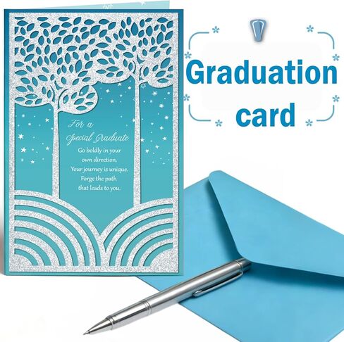 Graduation Cap, White Stole & Graduation Card Set - Adjustable Cap with 2026 Tassel for High School & Bachelor in Saudi Arabia