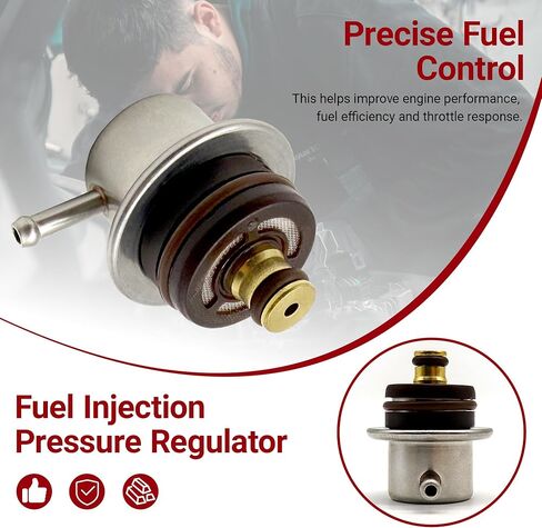 Fuel Injection Pressure Regulator Replacement for Volkswagen Golf 1993-2006 Eurovan 1992-2003 Beetle 1998-2005 Jetta 1993-2005 Cabrio 1995-2002 Compatible with Audi TT, Replaces 0280160557 in Kuwait