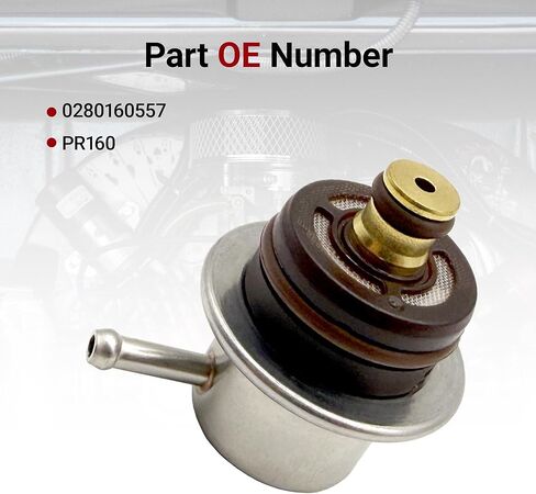 Fuel Injection Pressure Regulator Replacement for Volkswagen Golf 1993-2006 Eurovan 1992-2003 Beetle 1998-2005 Jetta 1993-2005 Cabrio 1995-2002 Compatible with Audi TT, Replaces 0280160557 in Kuwait
