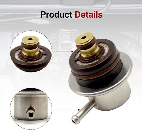 Fuel Injection Pressure Regulator Replacement for Volkswagen Golf 1993-2006 Eurovan 1992-2003 Beetle 1998-2005 Jetta 1993-2005 Cabrio 1995-2002 Compatible with Audi TT, Replaces 0280160557 in Kuwait