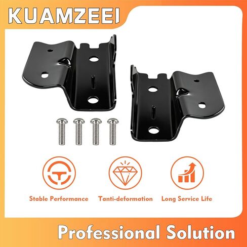 68163704AB 68163705AB Soft Top Left and Right Bow Brackets with 4 x Screws Compatible with Jeep Wrangler JKU 4-Door Only in Kuwait