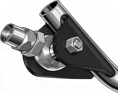 2 Pairs Weld‑On Chassis Link Tabs for 1.75" Round Tube, 9/16″ Hole, 7/32"  Thick in Saudi Arabia