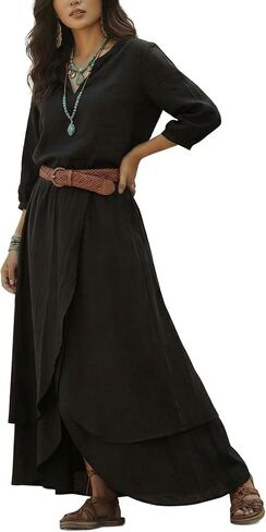 Women's Maxi Cotton Boho Wrap Skirt Bohemian Organic Cotton Fair Trade Long in Saudi Arabia