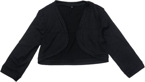 Allegra K Shrugs for Women 3/4 Sleeve Cropped Bolero Shrug Open Front Cardigan Sweaters Party Clubwear in Saudi Arabia