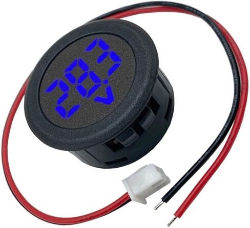Round 2 Wire DC Digital Voltmeter DC5100V Suitable For DC 4 100V Voltage Measurement With LED Display(blue) in Kuwait