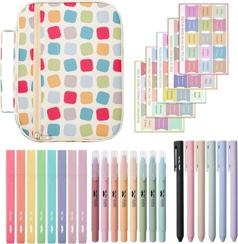 Mr. Pen- Bible Journaling Kit, 22 PCS, Bible Case, Bible Highlighters and Pens No Bleed, Bible Study Kit, Bible Journaling Kit, Bible Study Supplies Journaling Kit, Bible Journaling Supplies in Saudi Arabia