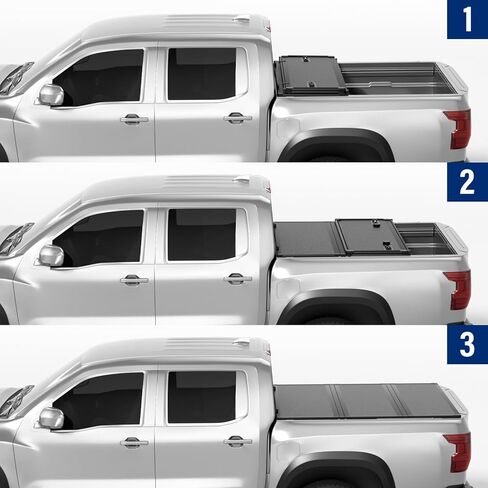 غطاء تونيو لسرير الشاحنة قابل للطي لسرير 2005-2026 نيسان فرونتير 5 قدم (60 بوصة) in Kuwait