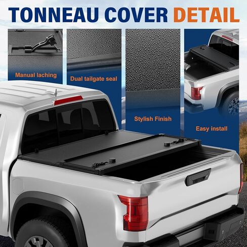 غطاء تونيو لسرير الشاحنة قابل للطي لسرير 2005-2026 نيسان فرونتير 5 قدم (60 بوصة) in Kuwait