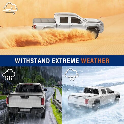 غطاء تونيو لسرير الشاحنة قابل للطي لسرير 2005-2026 نيسان فرونتير 5 قدم (60 بوصة) in Kuwait