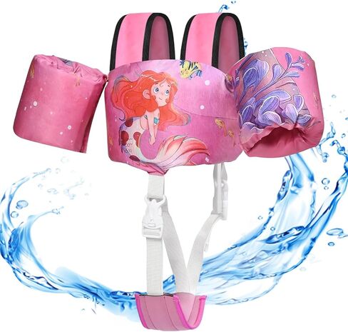 Toddler Swim Vest, Toddler Floaties for 22-66 lbs Boys & Girls, Kids Puddle Jumper Removable with Crotch Strap & Shoulder Harness Arm Wings for 1 2 3 4 5 6 7 Years Old Baby Children Sea Beach Pool in Saudi Arabia