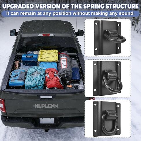 4 قطع من مراسي الربط شديدة التحمل تناسب 2015-2025 Ford F150 F250 F350 & Raptor 2026، ملحقات السيارة لسرير الشاحنة استبدال # FL3Z-99000A64-B & FL3Z-9928408-AB in Kuwait