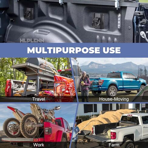 4 قطع من مراسي الربط شديدة التحمل تناسب 2015-2025 Ford F150 F250 F350 & Raptor 2026، ملحقات السيارة لسرير الشاحنة استبدال # FL3Z-99000A64-B & FL3Z-9928408-AB in Kuwait