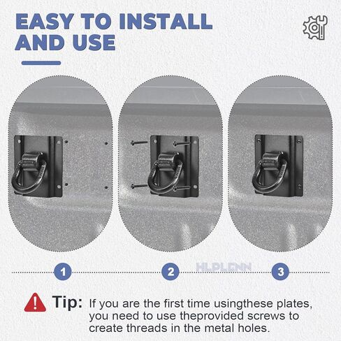 4 قطع من مراسي الربط شديدة التحمل تناسب 2015-2025 Ford F150 F250 F350 & Raptor 2026، ملحقات السيارة لسرير الشاحنة استبدال # FL3Z-99000A64-B & FL3Z-9928408-AB in Kuwait