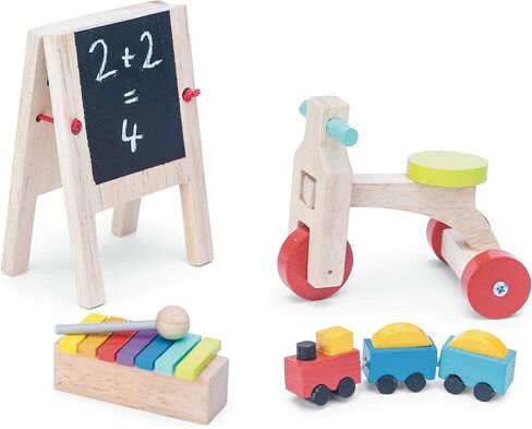 Le Toy Van Wooden Dolls House Full Starter Furniture & Accessories Playset in Kuwait