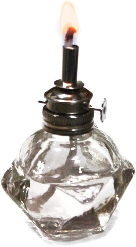 مصباح كحول هوك بفتيل قابل للتعديل | هيكل معدني من النيكل المقاوم للصدأ | فتيل قطني قابل للتعديل مقاس 0.25 بوصة | غطاء مدمج | رائع للتعقيم والتدفئة وتفاعلات الاحتراق في المختبر in Kuwait