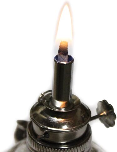 مصباح كحول هوك بفتيل قابل للتعديل | هيكل معدني من النيكل المقاوم للصدأ | فتيل قطني قابل للتعديل مقاس 0.25 بوصة | غطاء مدمج | رائع للتعقيم والتدفئة وتفاعلات الاحتراق في المختبر in Kuwait