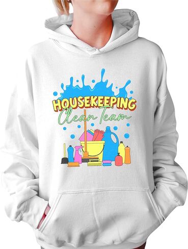 TEEAMORE Housekeeping Clean Team Sweatshirt Cleaning Service Crewneck Housekeeping Graphic in Saudi Arabia