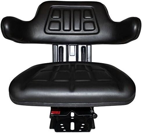 TRAC SEATS BLACK WAFFLE STYLE UNIVERSAL TRACTOR SUSPENSION SEAT WITH TILT FITS FORD/NEW HOLLAND 2000 2310 2600 2610 2810 2910 (SAME DAY SHIPPING - Delivers in 1-4 Business days) in Kuwait