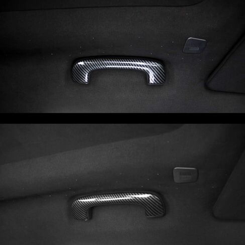 crosselec Carbon Fiber Roof Grab Handle Cover Trim for Dodge Charger 2011-2021 Accessories in Saudi Arabia