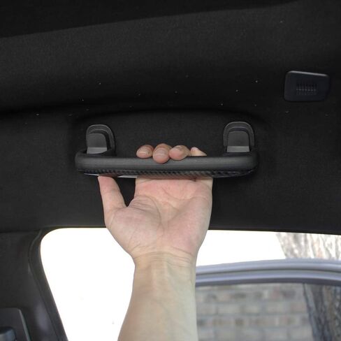 crosselec Carbon Fiber Roof Grab Handle Cover Trim for Dodge Charger 2011-2021 Accessories in Saudi Arabia