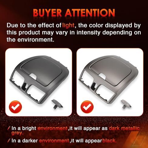 ATRACYPART Center Dashboard A/C Outlet Panel Air Vent Cover Storage Compatible with 2000-2006 Nissan Sentra Replaces# 682605M002, 68260-5M002 in Saudi Arabia